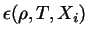 $\epsilon(\rho, T, X_i)$