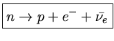 narrow p+e^-+\bar{\nu_e}